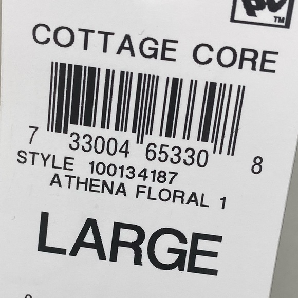 Cottage Core Athena Floral Florentine Neckline INC Concepts top - Picture 5 of 7